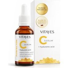 Kazan Hobi Vitayes Perfector C Vitamin%10 Hyalüronik Asit Cilt Tonu Eşitleyici Leke Karşıtı Aydınlatıcı Nemlendirici Cilt Serumu
