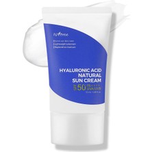 Kazan Hobi Isntree Hyaluronic Acid Natural Sun Cream (Hyalüronik Asitli Fiziksel Güneş Koruyucu Krem) 50 ml