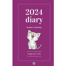 Kazan Hobi 2024 Diary ~ Sunday To Saturday (Cat): Sunday To Saturday Diary – 2 Pages Per Week ~ 141 Pages ~ A5 Size (Morgen Bailey's Dated Diaries)