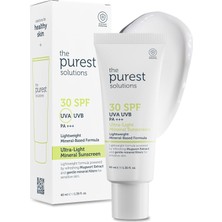 Kazan Hobi The Purest Solutions Mineral Filtreli Güneş Koruyucu Krem Spf 30,%100 Çinko Bazlı, Hassas Cilt, 40 ml