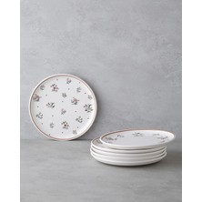 English Home Bianca Seramik 6'lı Pasta Seti 20 cm Renkli