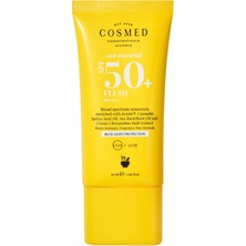 Kazan Hobi Cosmed Tüm Cilt Tipleri Için Suya Dayanıklı SPF50+ Güneş Kremi - Fluid SPF50+ - 50 ml