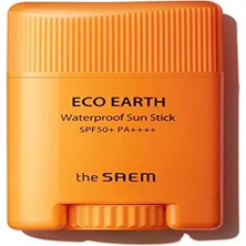 Kazan Hobi The Saem Suya Dayanıklı Güneş Koruyucu Stick 17 gr - Eco Earth Waterproof Sun Stick SPF50+ ve Pa++++