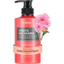 Kazan Hobi Kundal, Nemlendirici ve Besleyici Vücut Losyonu Kundal Honey & Macadamia Pure Body Lotion (Pink Grapefruit)