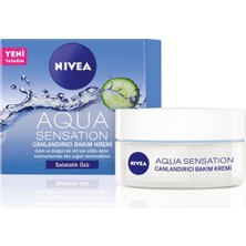Kazan Hobi Nıvea Aqua Sensation Canlandırıcı Yüz Bakım Kremi 50ML, Nemlendirici, Salatalık Özü, Dolgun Cilt