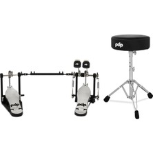 Pdp Drums 700 Serisi 2 Parça Aksam Paketi (Tabure & Double kick Pedalı)