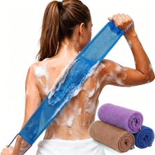 Kazan Hobi Dr.pedi 3 Adet Afrika Net Sünger Kolları ile Uzun Afrika Peeling Net Lif Banyo Sünger Net Bez Yıkama Net Vücut Geri Yıkayıcı Duş Kabağı
