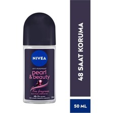 Kazan Hobi Nıvea Kadın Roll On Deodorant Pearl&beauty Fine Fragrance,72 Saat Anti-Perspirant Koruma 50M