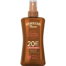 Kazan Hobi Hawaiian Tropic Glowing Protection Dry Spray Koruyucu & Bronzlaştırıcı Yağ SPF20 200 Mililitre