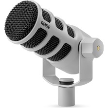 Kazan Hobi Røde Podmic, Profesyonel Dinamik Podcast Mikrofon, Beyaz