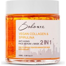 Kazan Hobi Soho N.y.c. Vegan Kolajen Anti Aging-Yaşlanma Karşıtı Durulanmayan Maske Etkili Serum 100 ml