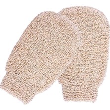 Kazan Hobi 3'lü Paket Banyo Duş Eldiveni, Peelingi ve Vücut Ovma Için Banyo Duş Eldiveni, Bambu Lifi Banyo Spa Duş Ovucu, Çevre Dostu Peeling Aleti