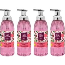 Kazan Hobi Eyüp Sabri Tuncer Zeytinyağlı Japon Kiraz Çiçeği Köpük Sabun 500 ml x 4