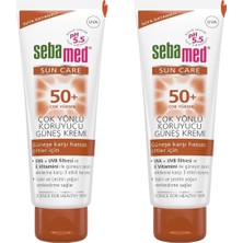 Kazan Hobi Sebamed Sun Care Uva/uvb Filtresi ve E Vitamini Üçlü Yüksek Koruma Güneş Kremi 50 Spf 50 ml Set - 2 Adet