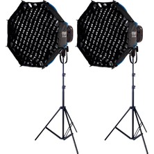 Aputure Amaran Halo 100X 100W Ikili LED Işık Kiti