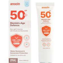 Kazan Hobi Anocin Blemish Leke Karşıtı ve Cilt Tonu Eşitleyici Güneş Koruyucu Krem Spf 50 Yaşlılık Karşıtı 50 ml