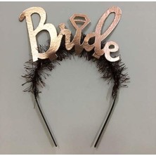 Kazan Hobi Bride Yazılı Bekarlığa Veda Partisi Tacı Rose Renk