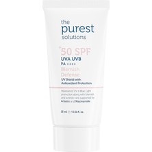 Kazan Hobi The Purest Solutions Cilt Tonu Eşitleyici ve Leke Karşıtı Blemish Defense Renkli Güneş Koruyucu Krem Spf 50, Seyahat Boy 15 ml