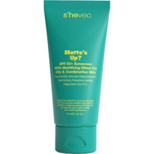 Kazan Hobi She Vec Matte's Up? - Spf 50+ Yağlı ve Karma Ciltler Için Matlaştırıcı Etkili Güneş Kremi