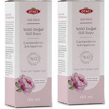 Kazan Hobi Otacı %100 Doğal Gül Suyu 150 ml x 2 Adet