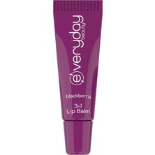 Kazan Hobi Everyday Beauty Böğürtlen Aromalı 3'ü 1 Arada Dudak Bakım Kremi Lip Balm 10 ml