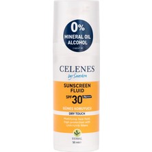 Kazan Hobi Celenes Dry Touch Yüksek Korumalı Yüz ve Dekolte Güneş Kremi, 30 Spf, 50 ml