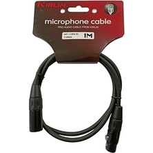 Kazan Hobi Kirlin MPC-470 1m. Mikrofon Kablosu 1 Metre Xlr Dişi -Xlr Erkek