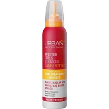 Kazan Hobi Urban Care Twisted Curls Hibiscus & Shea Butter Kıvırcık ve Dalgalı Saçlara Özel Onarıcı Bakım Köpüğü 150 Ml- Vegan