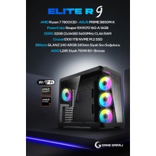 Game Garaj Elite R9 Amd R7 7800X3D RX9070 32GB Ram 1tb SSD 240MM Sıvı Soğt Freedos Oyuncu Oem Paket