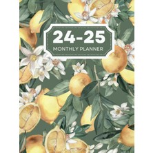 Kazan Hobi 2024-2025: Two Year Monthly Planner From January 2024 To December 2025 With Budget Tracker, Holidays, And Inspirational Quotes. Watercolor Lemons Cover