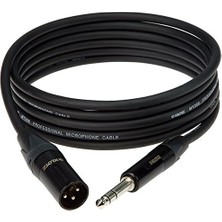 Kazan Hobi Klotz M1 MY206 Trs x Male Xlr Neutrik Uçlu Siyah 1mt Balanslı Kablo
