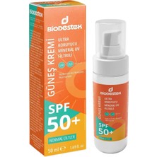 Kazan Hobi Normal Ciltler Için Spf 50 Güneş Kremi 50ML Yeni Nesil Mineral Uv Filtreli SPF50 Ultra Koruma