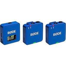 Kazan Hobi Røde Wireless Go (Gen 3) - Üçüncü Nesil, 32-Bit, Çift Vericili, Kayıt Özellikli Kablosuz Mikrofon Seti (Kobalt)