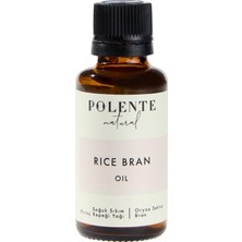Kazan Hobi Polente Natural - Pirinç Kepegi Yağı - Soğuk Sıkım (30 Ml)