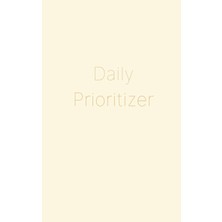 Kazan Hobi 5x8" Daily Prioritizer: Cream