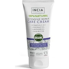 Kazan Hobi INCIA%100 Doğal Onarıcı Bakım Kremi Yoğun Nemlendirici Cilt Bakım Lavanta Avokado Shea Vegan 50 ml