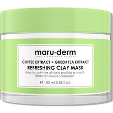 Kazan Hobi Maru.derm Kahve Özü + Yeşil Çay Özü Ferahlatıcı Kil Maskesi 100 ml