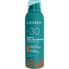 Kazan Hobi Lovren Solaire Sunscreen High Protection SPF30 Yüz ve Vücut Sprey Güneş Kremi 150ML