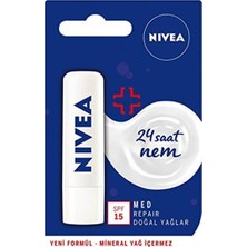 Kazan Hobi Nıvea Med Repair Dudak Bakım Kremi, 4,8 Gr, Spf 15