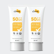 Kazan Hobi Vegan Glutensiz Leke Karşıtı 50 Spf Güneş Kremi 2'li Avantajlı Paket