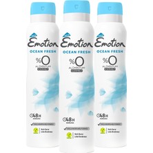 Kazan Hobi Emotion Ocean Fresh Kadın Deodorant 3X150ML