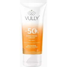 Kazan Hobi Vully Leke Karşıtı Aydınlatıcı ve Nemlendirici Yüksek Koruyucu Spf+50 Yüz ve Vücut Güneş Kremi 50 ml