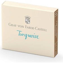 Kazan Hobi Graf Von Faber-Castell Kartuş, 6’lı, Turkuaz Renk, Silinmez ve Suya Dayanıklı, Işığa Karşı Dirençli, Kolay Takılabilir, Ergonomik Tasarım
