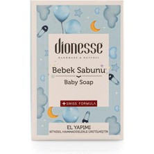 Kazan Hobi Dionesse 100% El Yapımı ve Doğal Bebek Sabunu 90 gr - Bitkisel Gliserin, Doğal Yağlar ile Bebeğiniz Için Saç ve Vücut Temizleyici Sabun