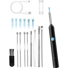 Kazan Hobi Okubox Kulak Balmumu Temizleme Aleti, Kamera ve Işıklı Kulak Temizleyici, Akıllı Görsel Kulak Kiri Temizleme Kiti, Kolay Kulak Kiri Temizliği Için Su Geçirmez Silikon Kulak Kaşığı (Ne7) (Ne7)