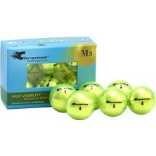 Kazan Hobi Chromax Metalik M5 Renkli Golf Top (6 Adet) Yeşil