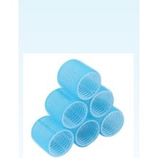 Kazan Hobi Mega Boy Bigudi 4'lü Cırtlı Saç Saran Bigudi 6cm, X, ZYNM2B2K31822242258, Mavi