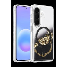 Royaleks Onegif Samsung Galaxy A37 5g Lotus Simli Magsafe Kapak - Siyah
