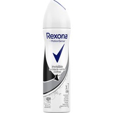 Kazan Hobi Rexona Anti-Perspirant Sprey Deodorant Kadın Invisible Black White Ter Kokusuna Karşı Koruma 150 ml