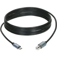 Kazan Hobi Klotz Yüksek Hızlı USB 2.0 C-B Uçlu USB Data Kablosu 3m